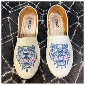 KENZO Tiger Embroidered Espadrilles
